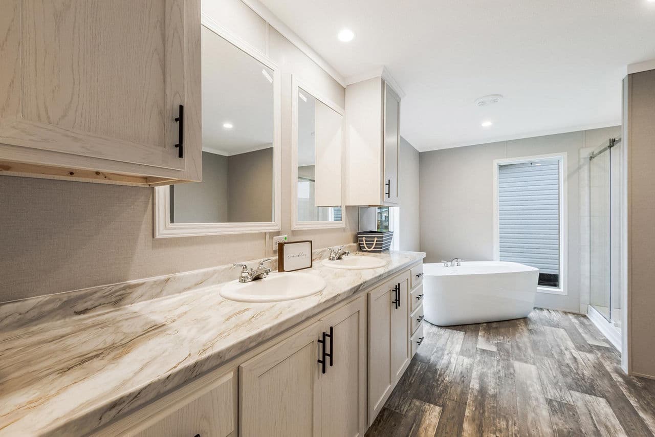 The magazine bathroom home features
