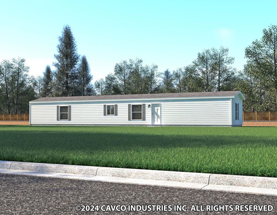 Canyon lake single-wide 16763c exterior, elevation, and hero home features