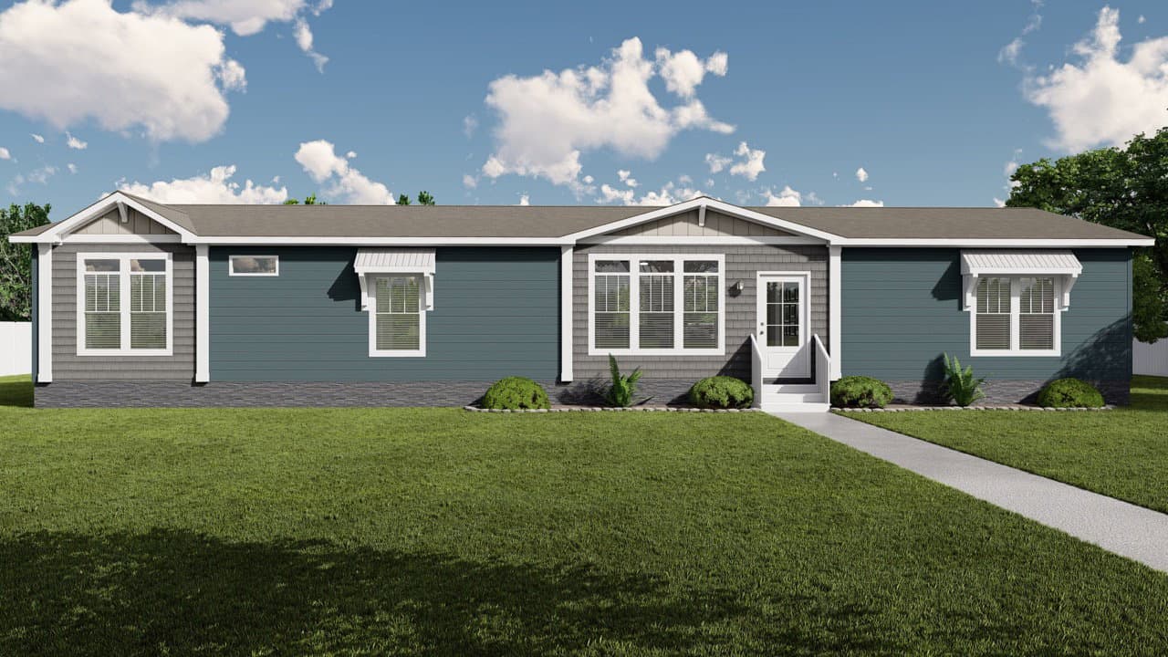 The oceanside hero, elevation, and exterior home features