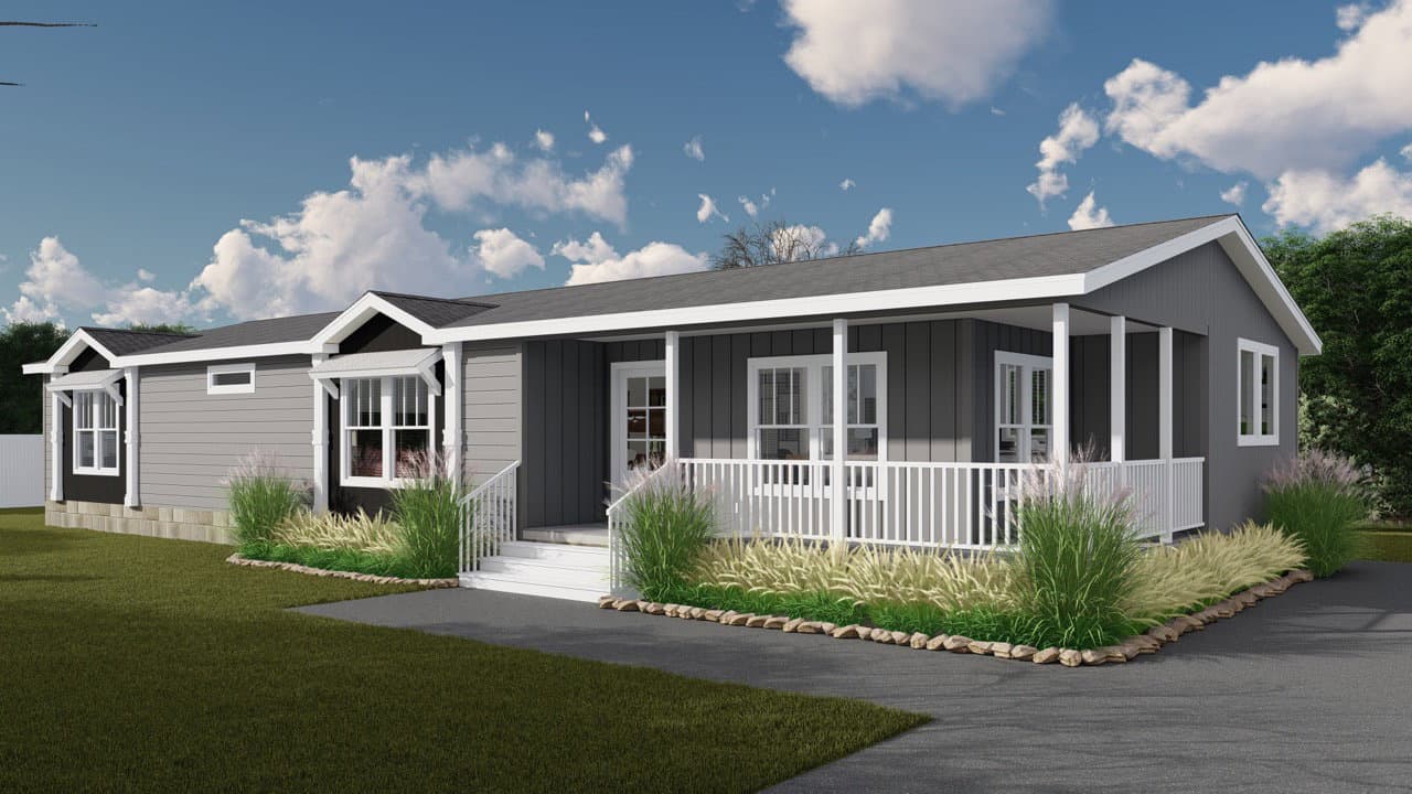 The sedona hero, elevation, and exterior home features