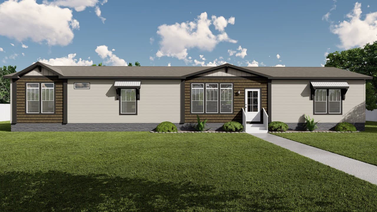 The oceanside hero, elevation, and exterior home features